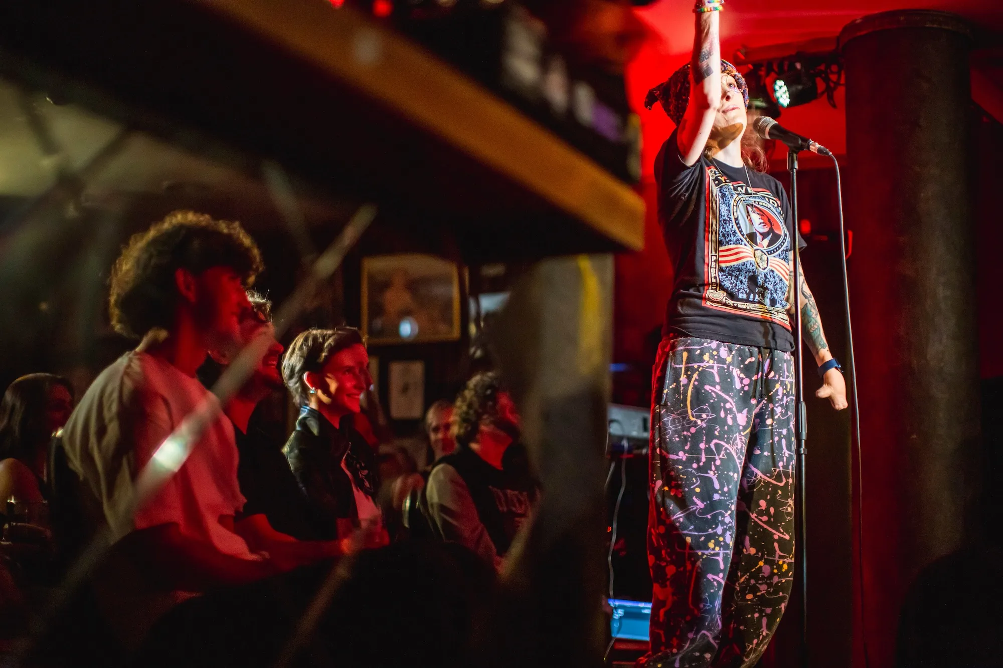 Performer on the stage in Heldekeas part of Tallinn Fringe Festival 2026