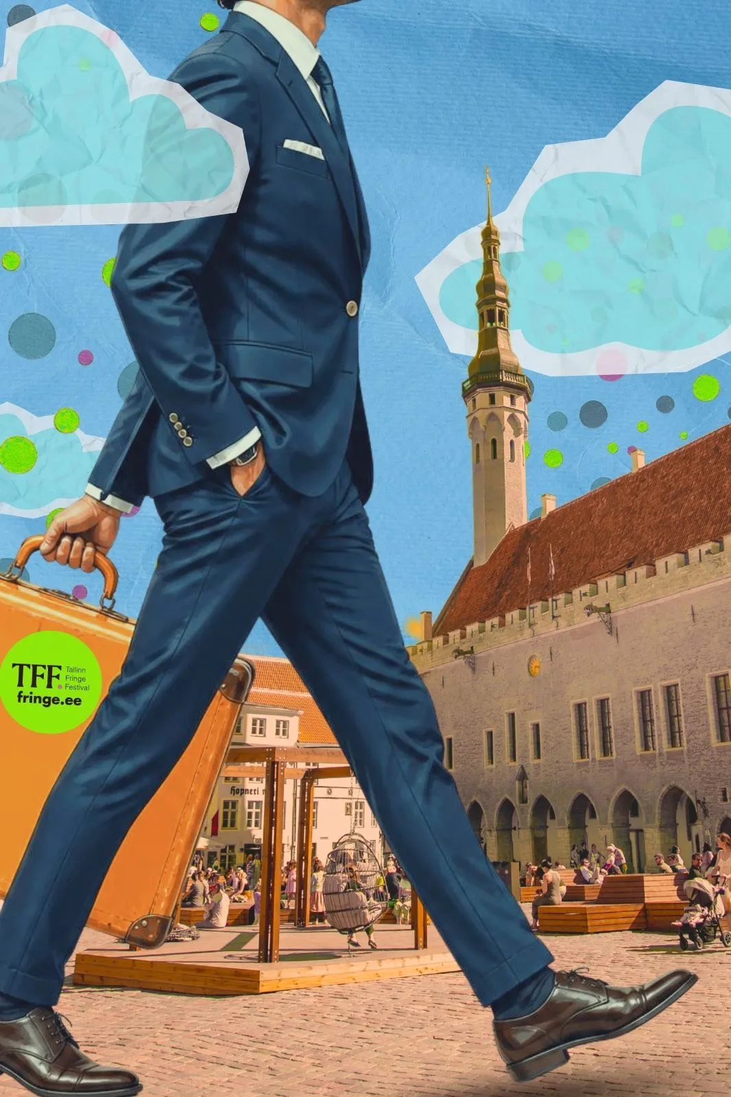 Walking around Tallinn in Fringe Festival