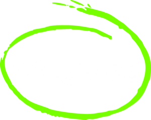 White wordmark