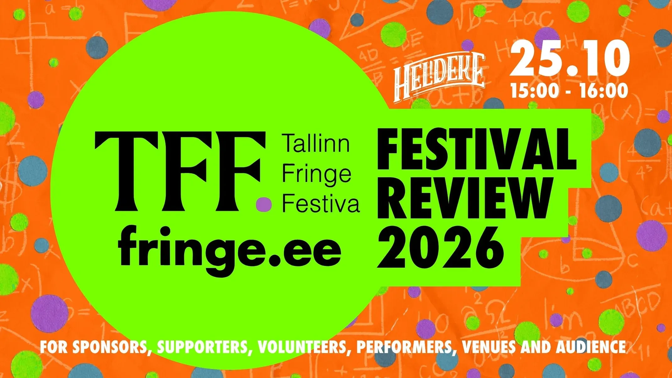 Tallinn Fringe 2026: Let’s Look Back Together